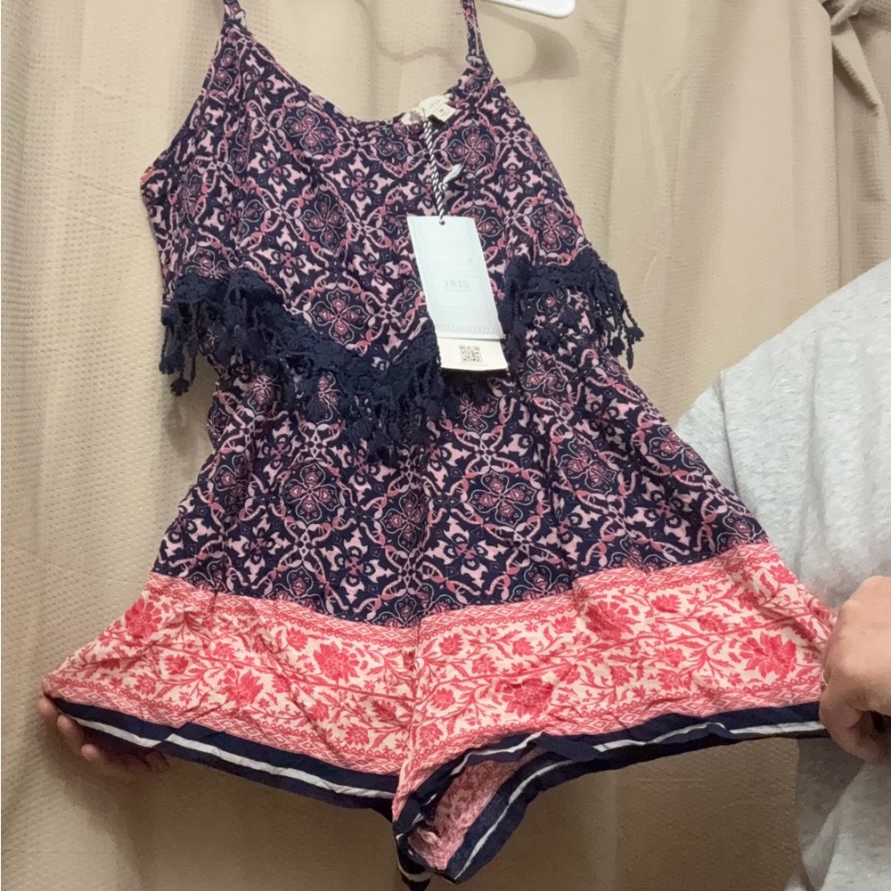 Mini Dress/Allo with Floral Print and Paisley IRIS Los Angeles (New with Label)